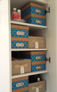 Boxes are a great way to keep your closet organized