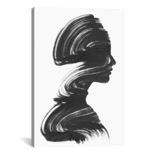 abstract painting of woman