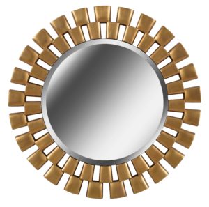 gold mirror on white background