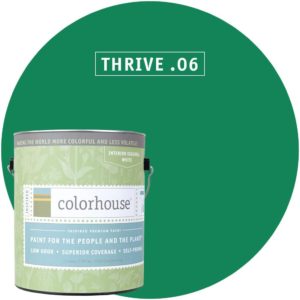 paint can on green circle