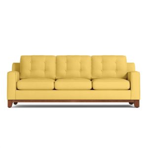 yellow sofa on white background