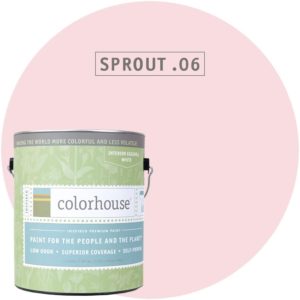 paint can on round circle of color