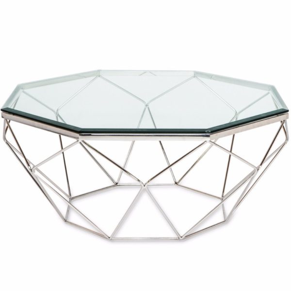 square concrete coffee table with wooden legs