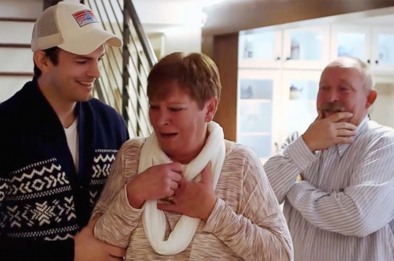 My Houzz: Ashton Kutcher Surprises Mom With the Basement of Her Dreams Featuring Apt2B Products