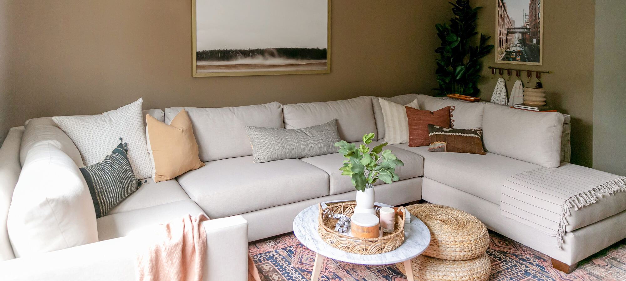 #myApt2B: “Custom-building my sectional was a dream!”